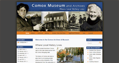 Desktop Screenshot of comoxmuseum.ca